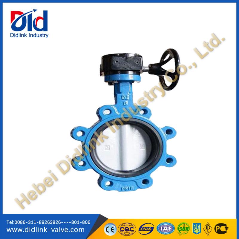 Cast Iron Fully Lugged Butterfly Valve Pn16, butterfly valve gear operated