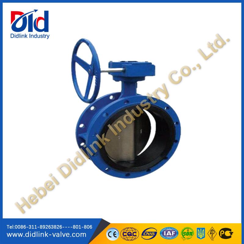Cast Iron  EPDM Seat Flanged Butterfly Valve actuator Gear box, butterfly valve specification standard API 609
