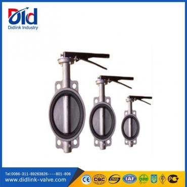 wafer type stainless steel Butterfly valve 1 inch, gas butterfly valve