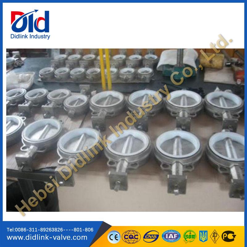 stainless steel wafer type control Butterfly valve With Electric stents, electronic butterfly valve