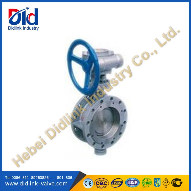 Stainless Metal Seat falnged high temperature Butterfly Valve 6 inch, butterfly shut off valve