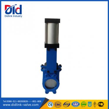 5 inch Knife gate valve wafer type, Pneumatic actuated gate valve