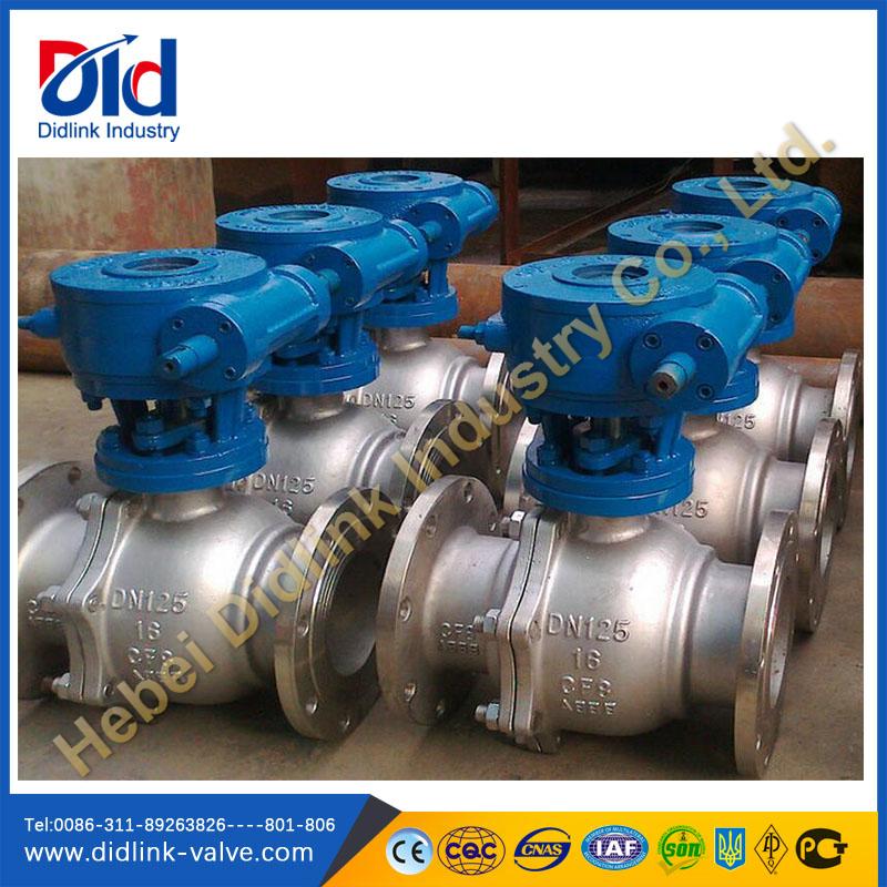 pneumatic actuated ball valve, automated ball valve, flanged ball valve