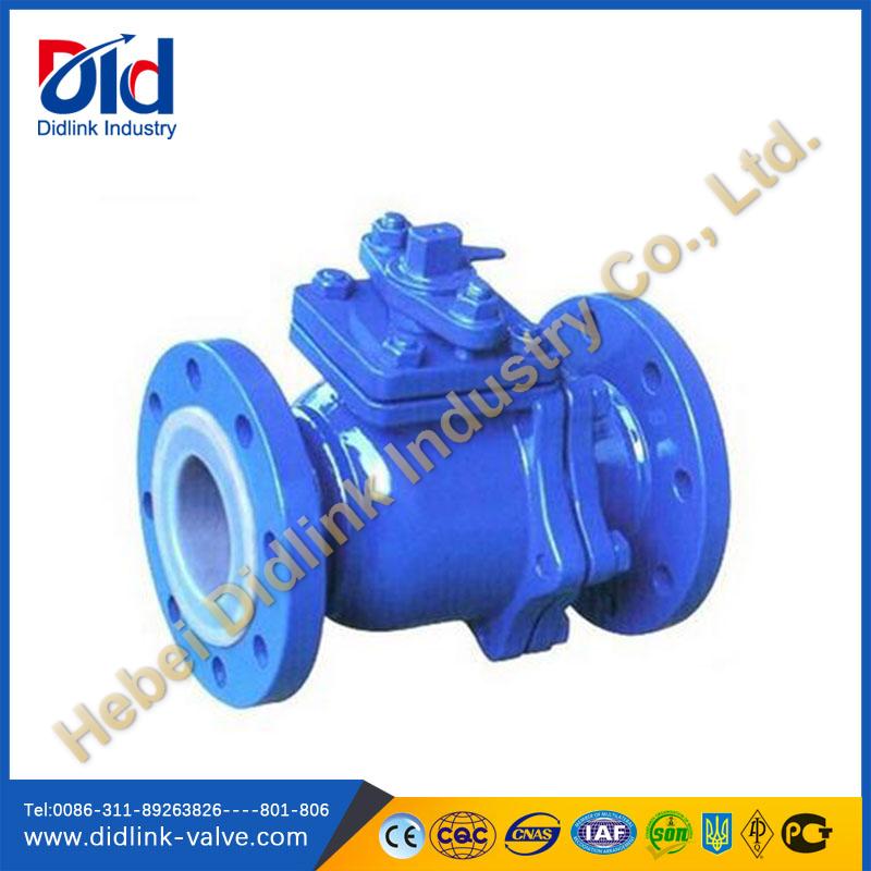 Flanged Manual Operated Rubber inline ball valve plumbing, ball valve wiki