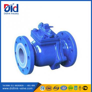Flanged Manual Operated Rubber inline ball valve plumbing, ball valve wiki