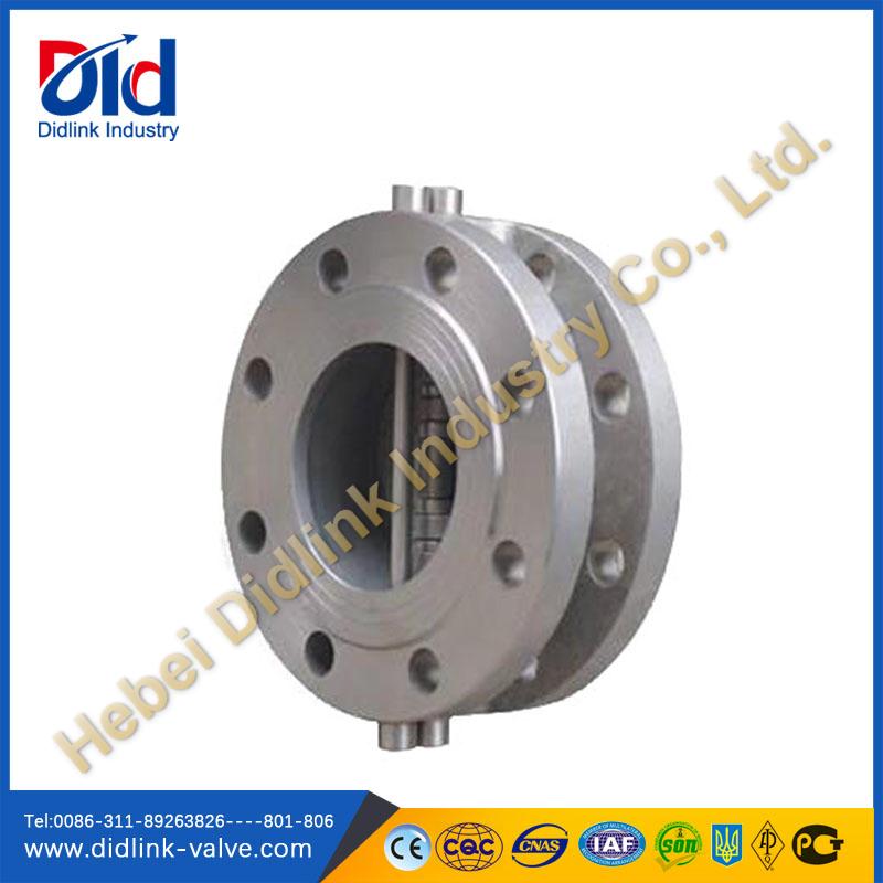 Stainless steel dual plate 5 check valve fitting, check wafer valve