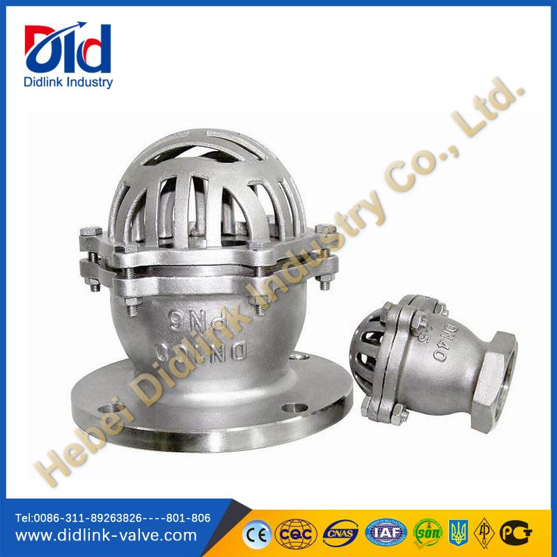 ANSI Flange stainless steel foot valve ball type, bradley foot valve