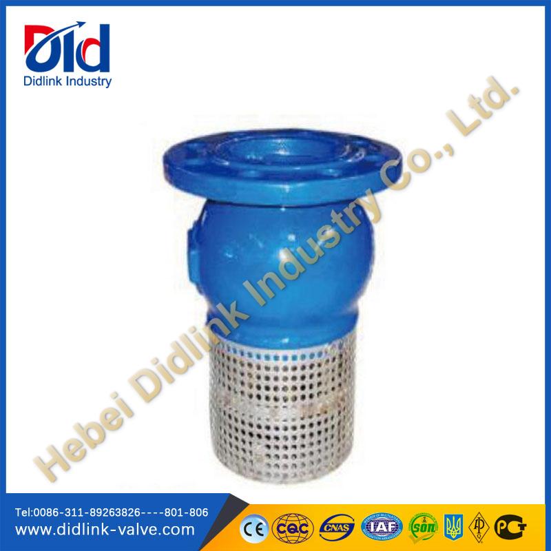 Ductile iron/Cast iron suction foot valve screen, 6 inch foot valve