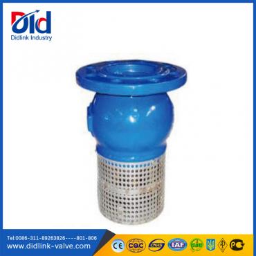 Ductile iron/Cast iron suction foot valve screen, 6 inch foot valve