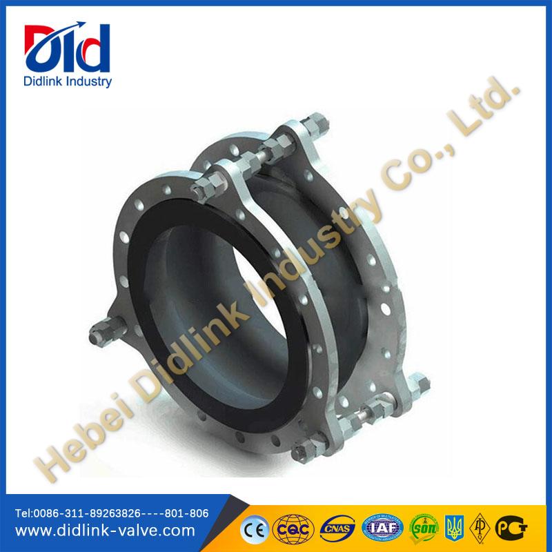 Limited rod flexible rubber joint bellows