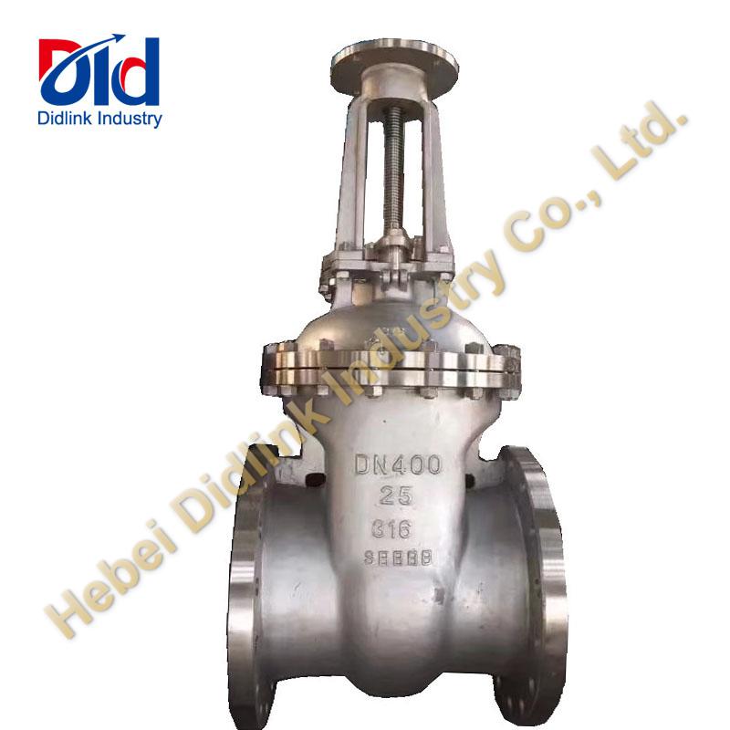 What are the structural features of gate valves