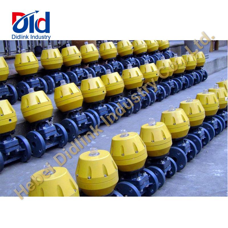 Main features of pneumatic rubber lined diaphragm valve