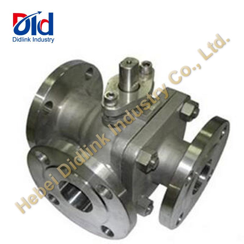 Structural features of stainless steel three-way ball valve