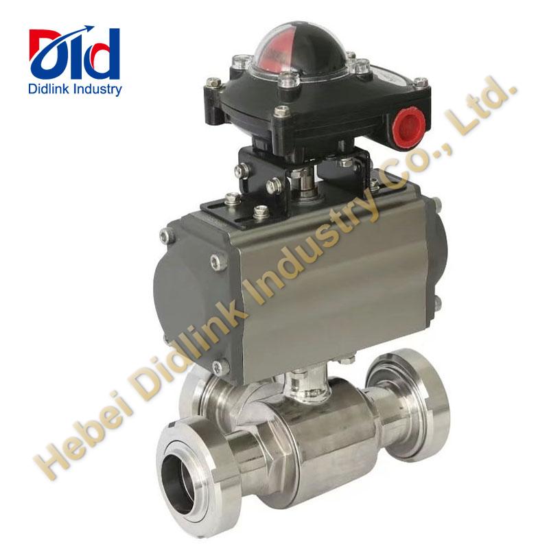Introduction of pneumatic square three-way ball valve